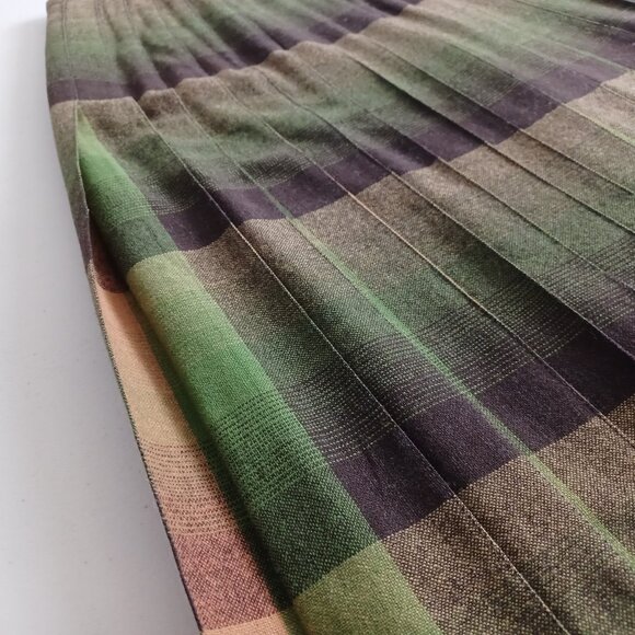 Sportrite In’n Outer Vintage Wool Pleated Midi Skirt - Picture 4 of 12